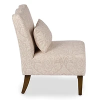 Natural Margaret Medallion Scallop Accent Chair