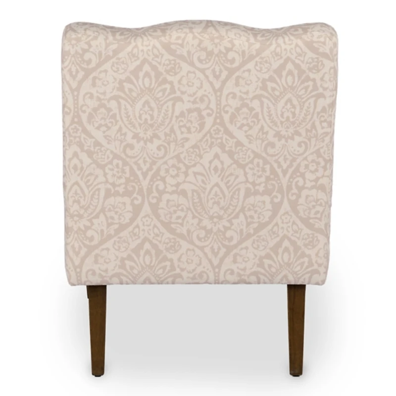 Natural Margaret Medallion Scallop Accent Chair