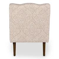 Natural Margaret Medallion Scallop Accent Chair