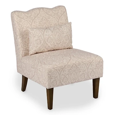 Natural Margaret Medallion Scallop Accent Chair