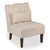 Natural Margaret Medallion Scallop Accent Chair