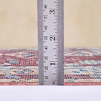 Maroon Alaska Medallion Washable Area Rug, 9x11