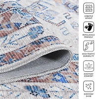 Alaska Medallion Washable Area Rug