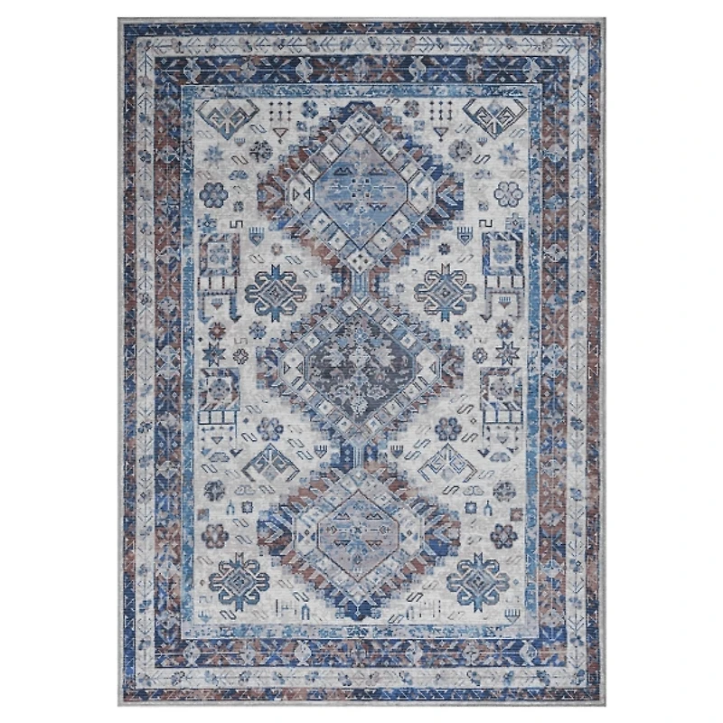Alaska Medallion Washable Area Rug