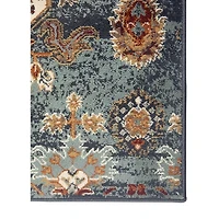 Teal Allure Classic Floral Area Rug
