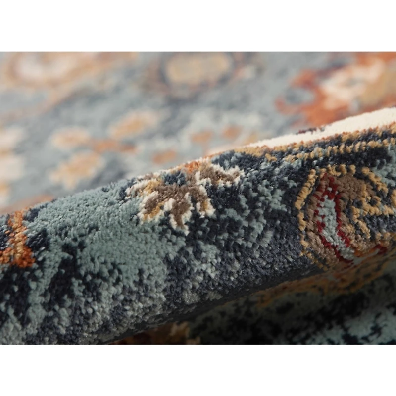 Teal Allure Classic Floral Area Rug