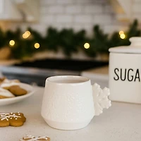 Snowflake Handle Espresso Cups, Set of 6