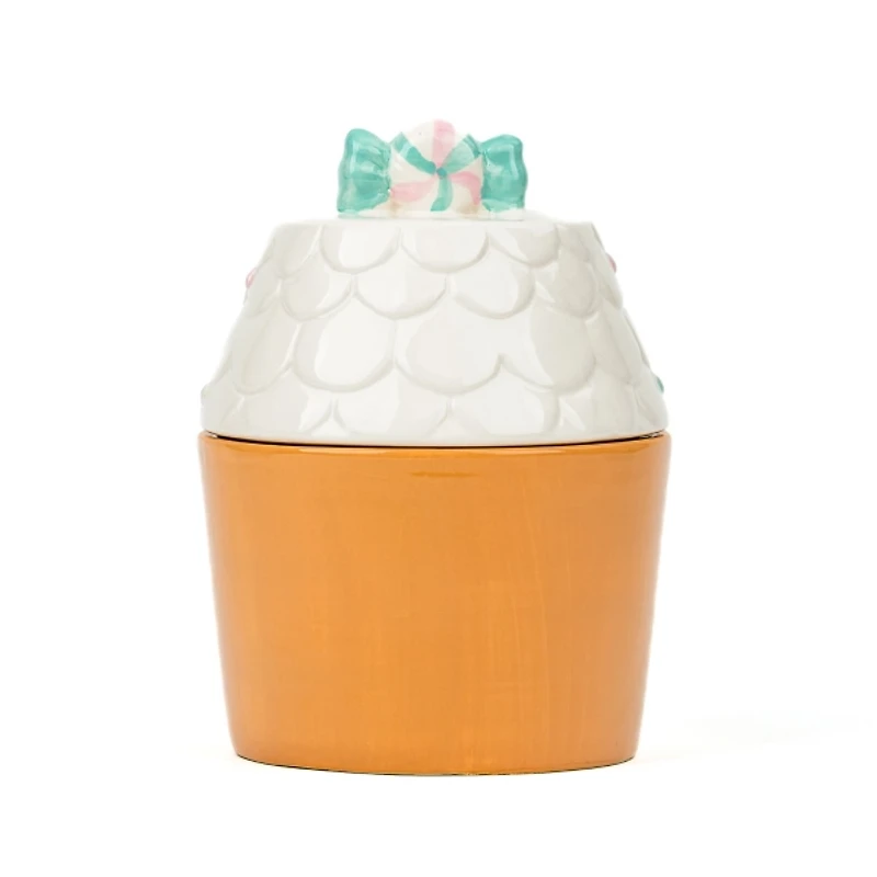 Bright Gingerbread House Cookie Jar