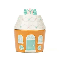 Bright Gingerbread House Cookie Jar