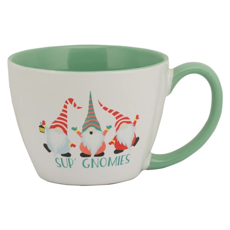 Christmas Gnomies Mugs, Set of 4