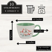 Christmas Gnomies Mugs, Set of 4