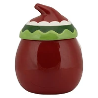 Red Christmas Gnome Canister