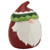 Red Christmas Gnome Canister