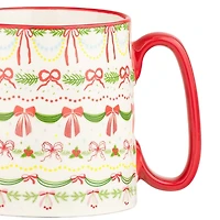 Bella Garland Christmas Mugs, Set of 4