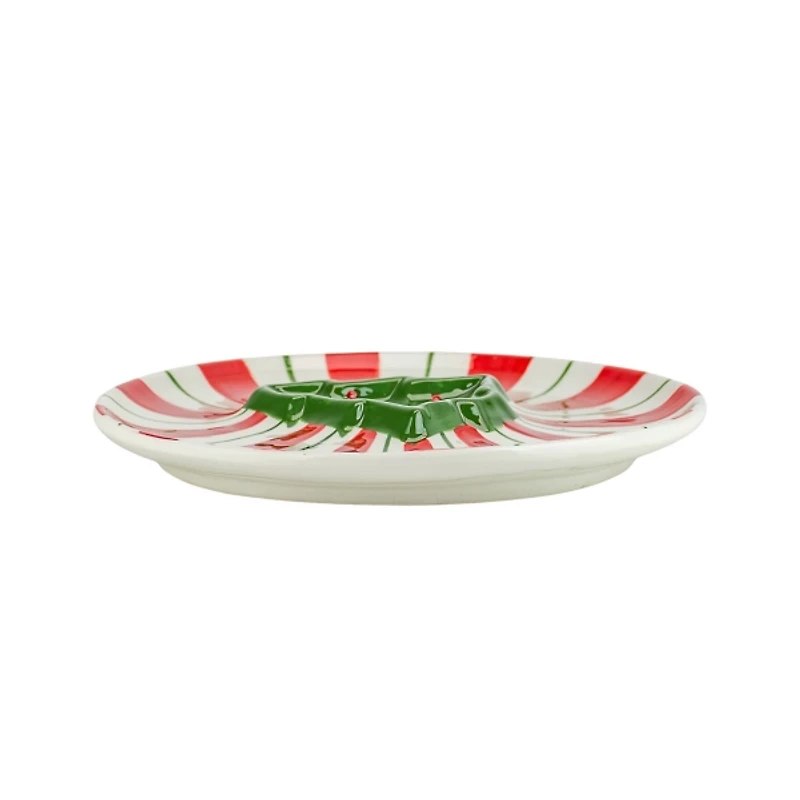 Peppermint Tree Chip & Dip Plate