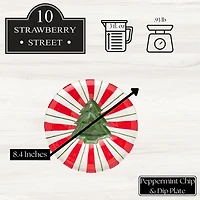 Peppermint Tree Chip & Dip Plate