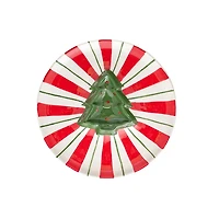 Peppermint Tree Chip & Dip Plate