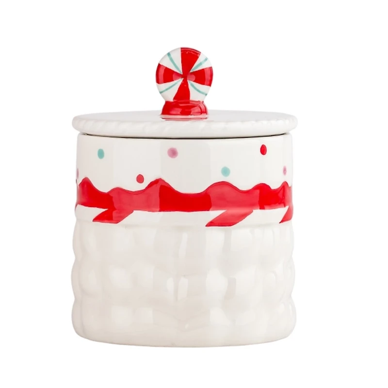 Nutcracker Face Christmas Canisters, Set of 2