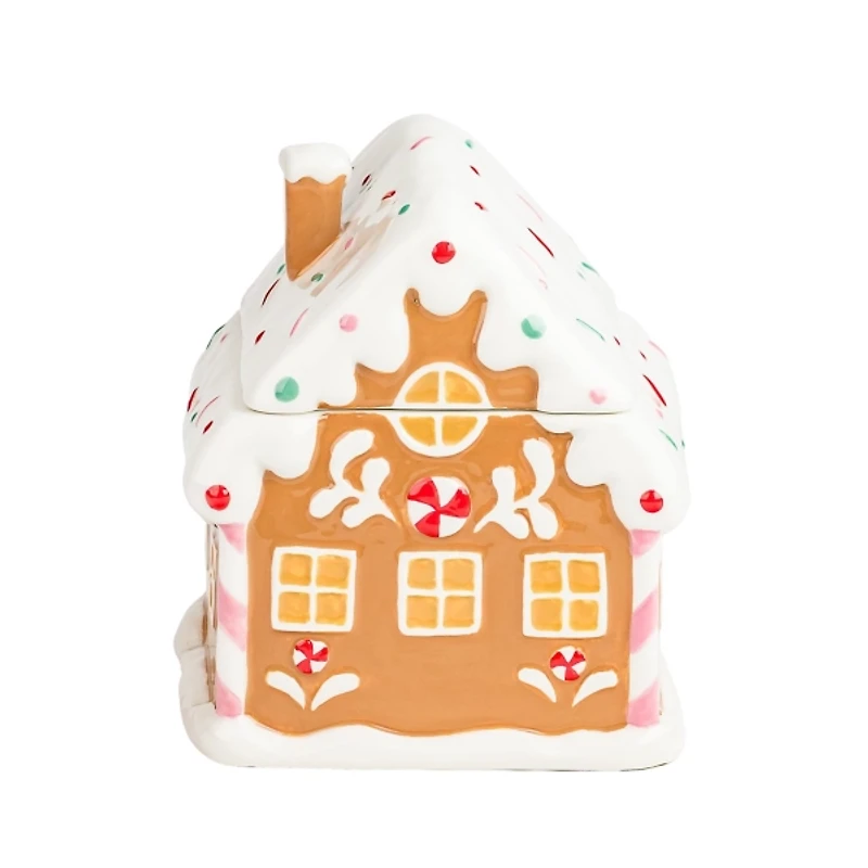 Gingerbread Chalet Christmas Canister
