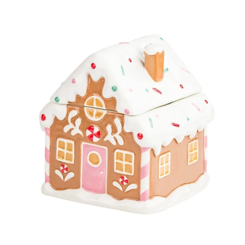 Gingerbread Chalet Christmas Canister