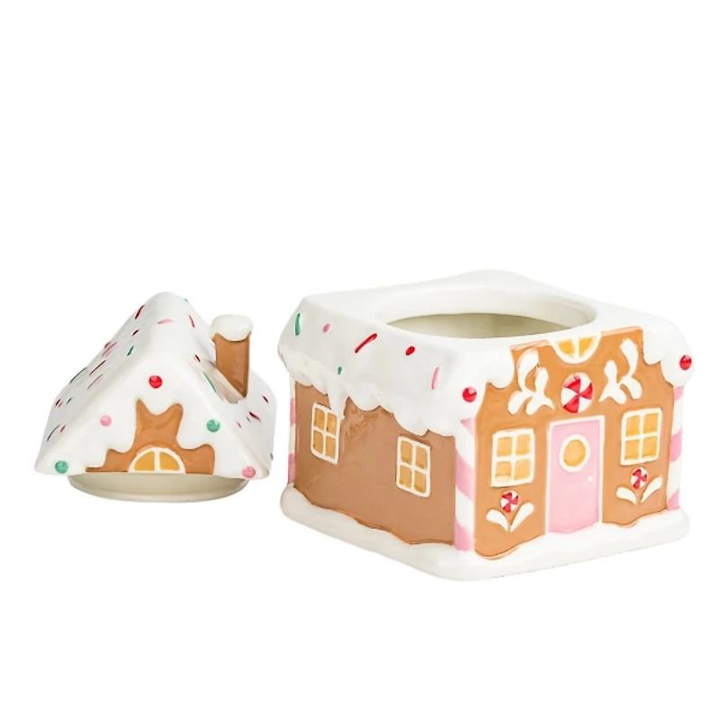 Gingerbread Chalet Christmas Canister