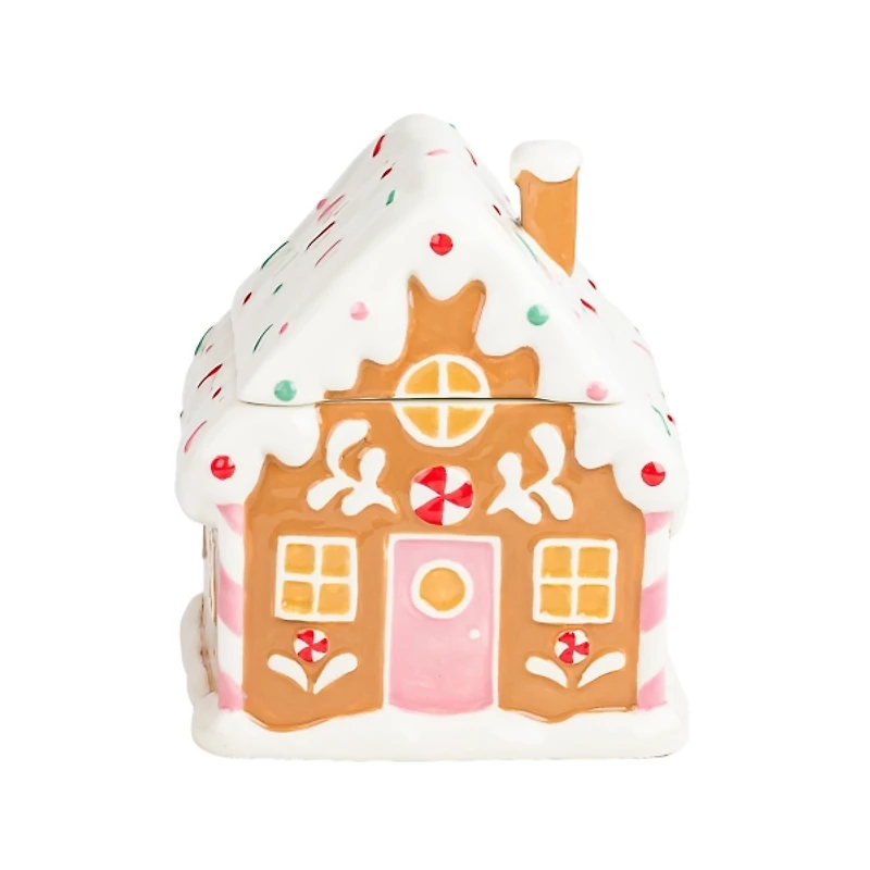 Gingerbread Chalet Christmas Canister