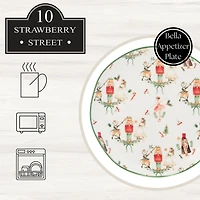 Bella Nutcracker Appetizer Plates, Set of 4