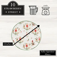 Bella Nutcracker Appetizer Plates, Set of 4