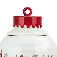 Christmas Ornament Winter Village Canister