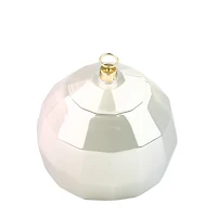 White Disco Ball Christmas Cookie Jar