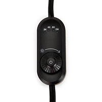 Scalloped Black Metal Candle Warmer Lamp