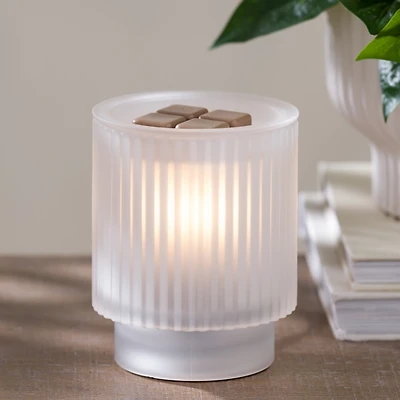 Clear Frosted Glass Wax Warmer