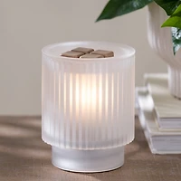 Clear Frosted Glass Wax Warmer
