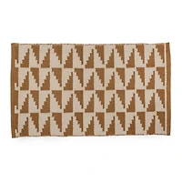 Neutral Geometric Pattern Scatter Rug