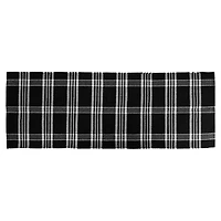 Black and White Plaid Scatter Rug