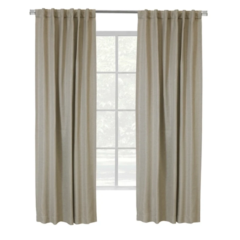 Galati Linen Dual Header Curtain Panel