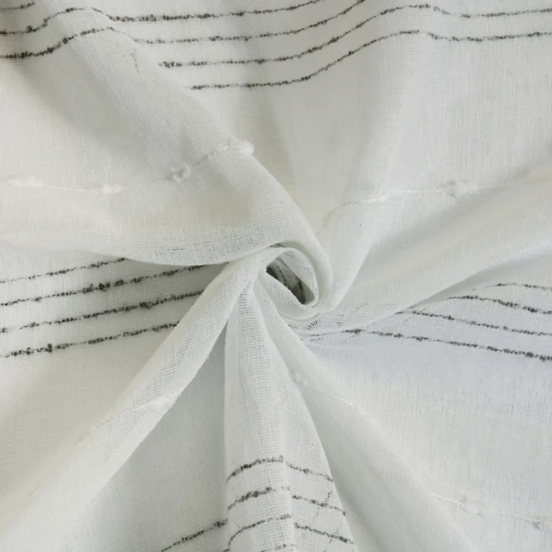 Jasper Sheer White Grommet Curtain Panel