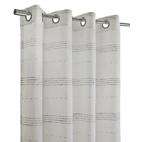 Jasper Sheer White Grommet Curtain Panel, 84 in.