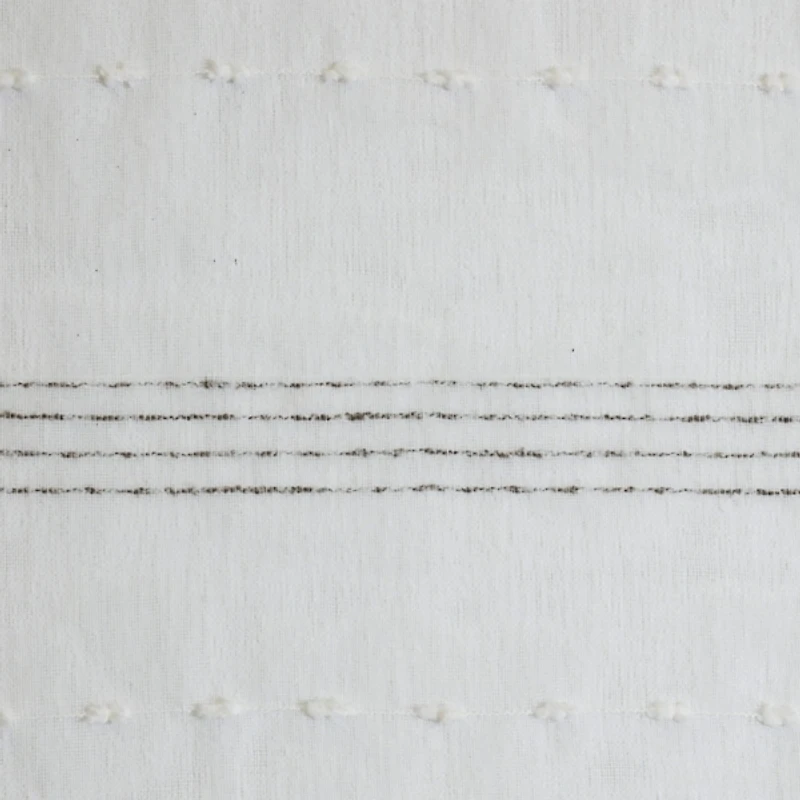 Jasper Sheer White Grommet Curtain Panel, 95 in.