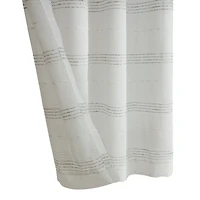 Jasper Sheer White Grommet Curtain Panel, 95 in.