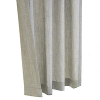 Johnston Silver Dual Header Curtain Panel
