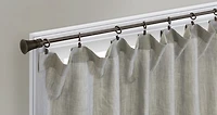 Johnston Silver Dual Header Curtain Panel