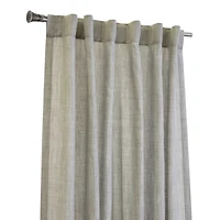 Johnston Silver Dual Header Curtain Panel, 108 in.