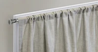 Johnston Silver Dual Header Curtain Panel, 108 in.