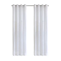 Regina Sheer White Grommet Curtain Panel