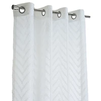 Regina Sheer White Grommet Curtain Panel, 95 in.