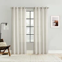 Samuelson Linen Grommet Curtain Panel