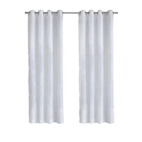 Selina Sheer Leaves Grommet Curtain Panel