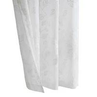 Selina Sheer Leaves Grommet Curtain Panel