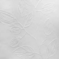 Selina Sheer Leaves Grommet Curtain Panel, 108 in.